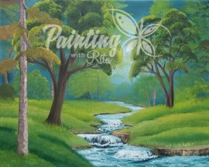 Photo of "Bubbling Brook" from The Joy of Painting, Season 5, Episode 7