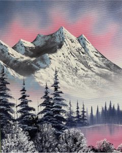 Photo of "Winter Majesty" - Exclusive Pinot's Palette - Bob Ross® Style painting